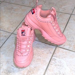Pink Fila Sneakers